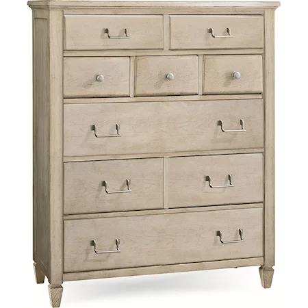 9 Drawer Chest with Turned Legs